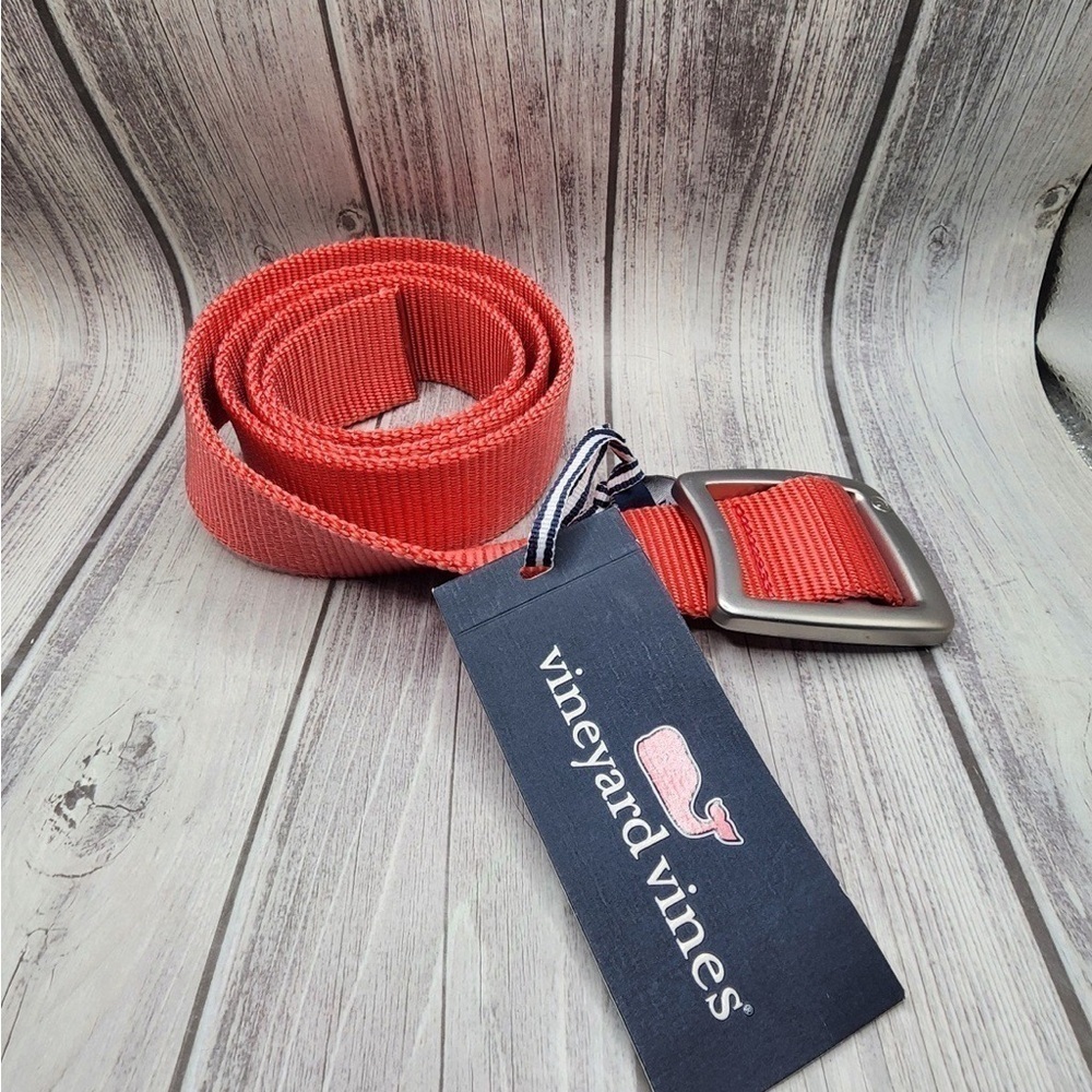 Vineyard Vines Belt Jetty Red Size XS